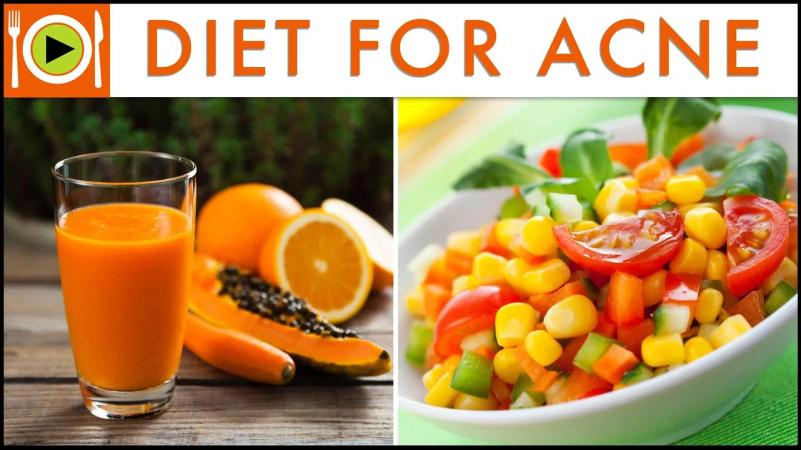 Avoid acne by eating a healthy diet daily