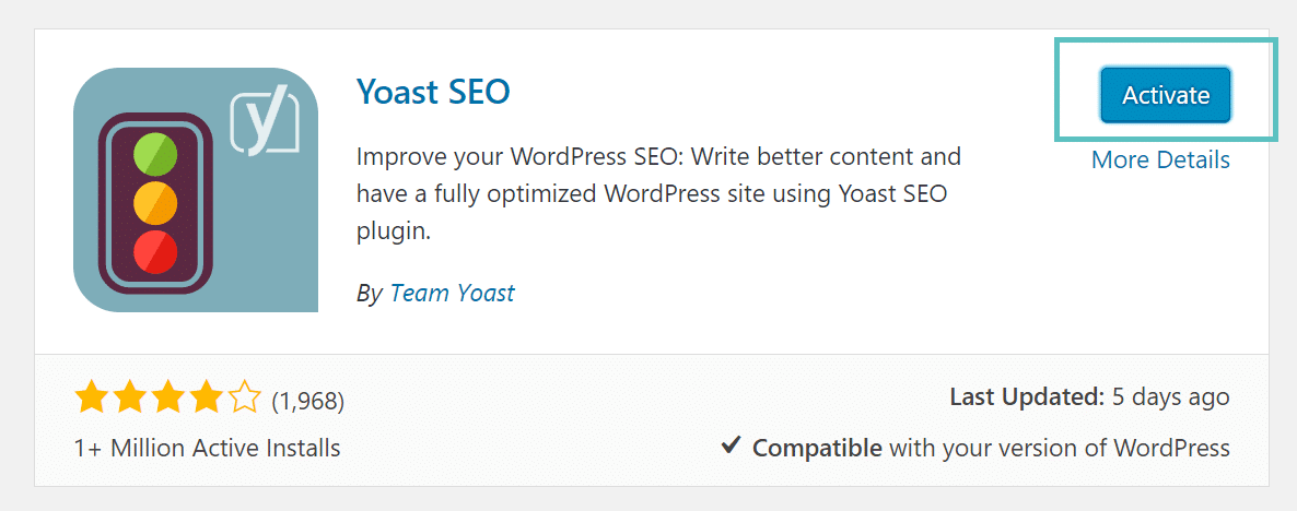 How to install and activate Yoast Seo plugin for Wordpress