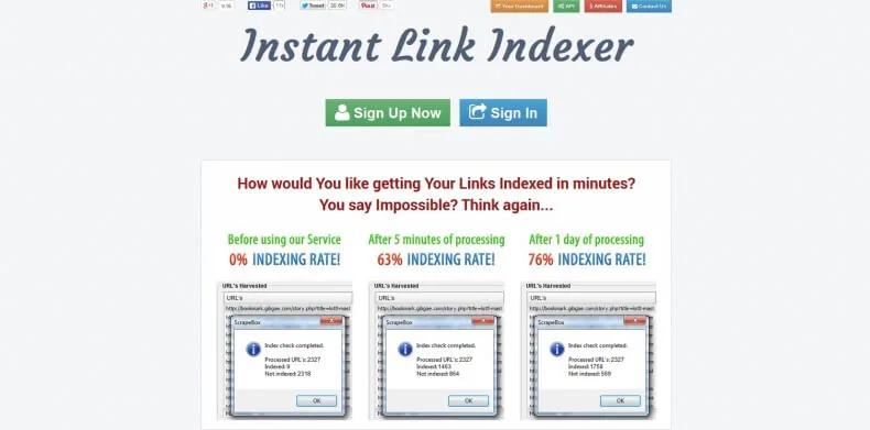 Instant Link Indexer from group buy seo tools