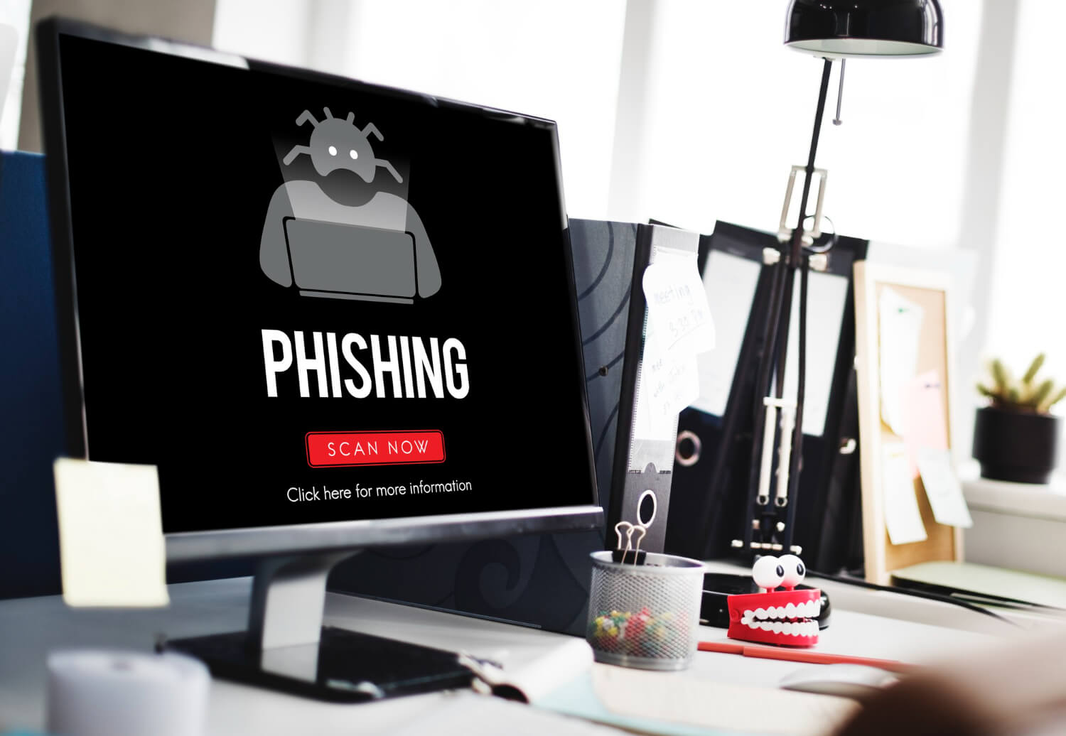 How can domain names be used in phishing attacks